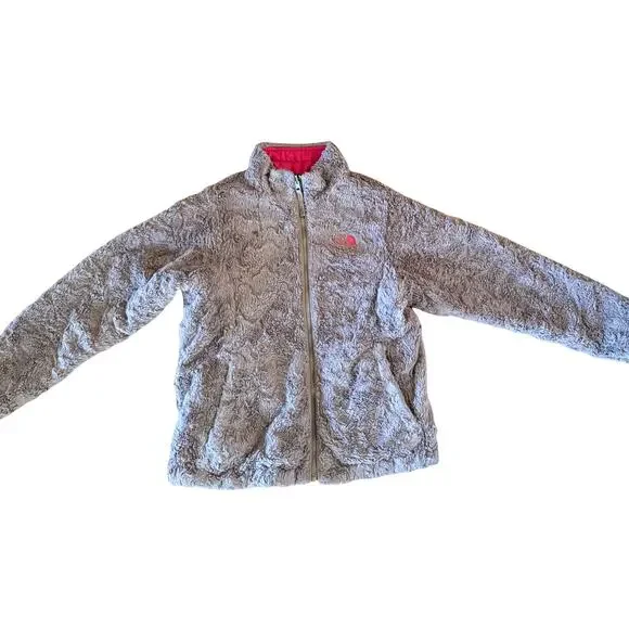 Youth Girls 14/16 Reversible North Face Jacket - Picture 3 of 4